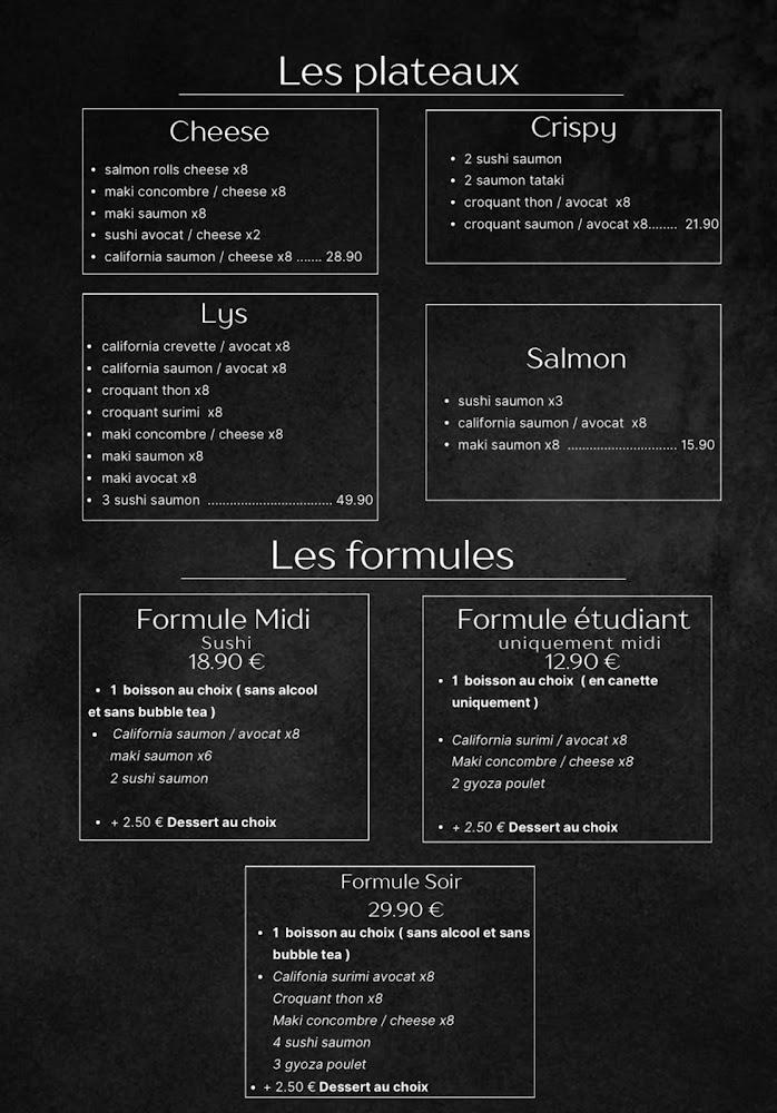 Sushi’Lys - Menu Image 1